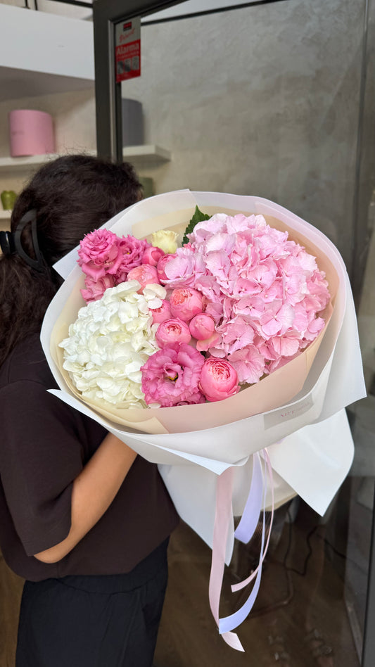 Pink soufflé